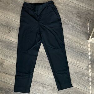 Banana Republic High Waisted Cropped Black Dress Pants Size 2